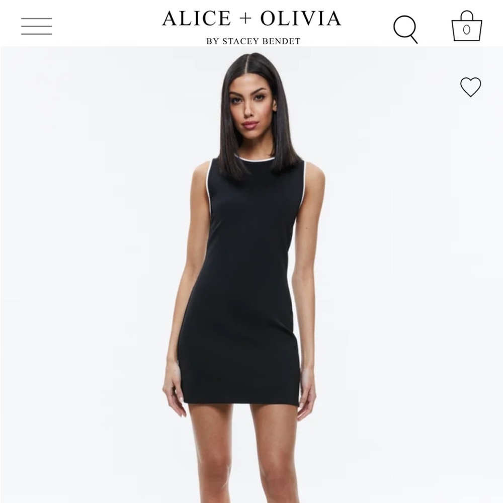 ALICE + OLIVIA EDRIS SLEEVELESS MINI DRESS
